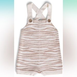 *SOLD* NEW Barefoot Dreams Toddler Shortall Overalls Romper 4T-5T NWT